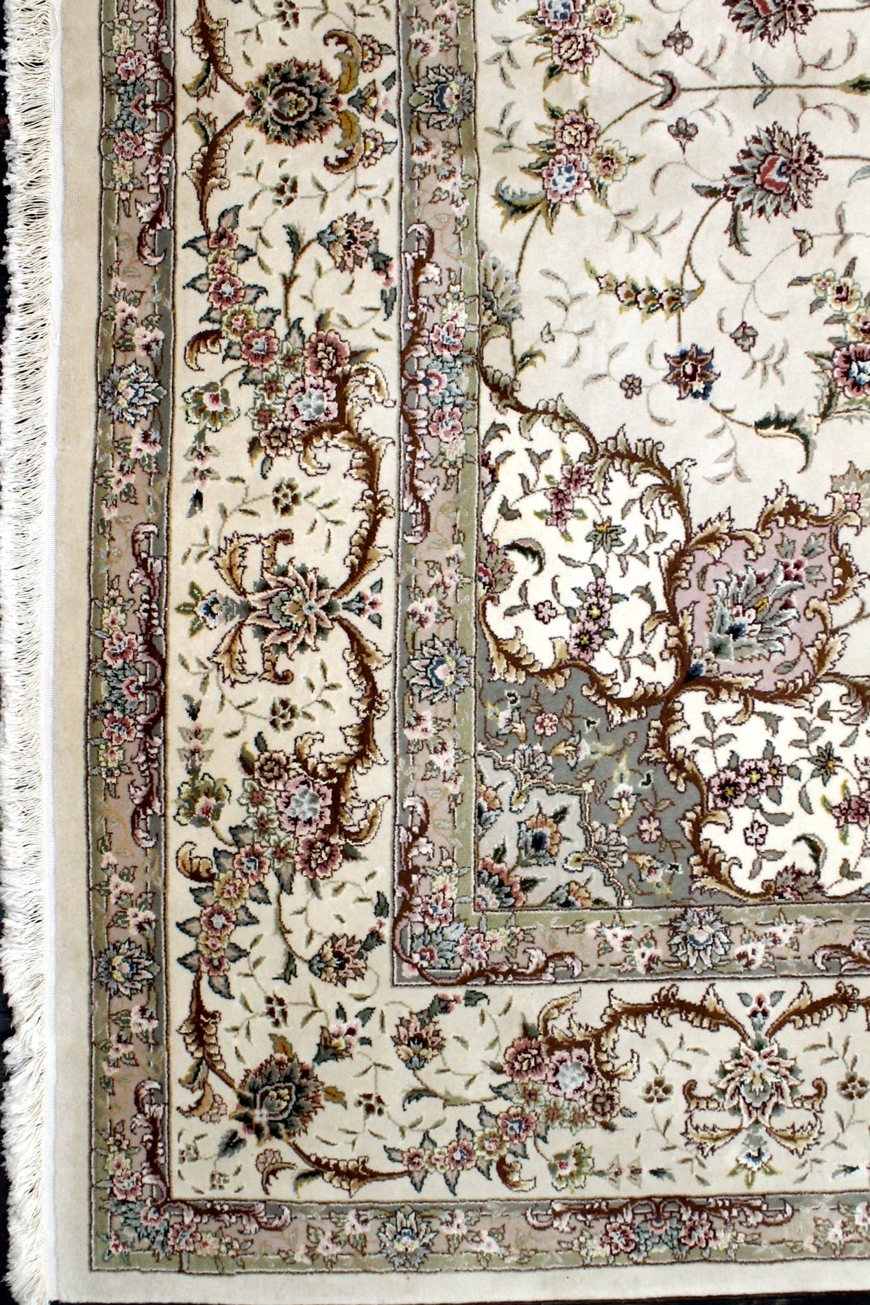 Elena New Silk & Wool Oriental Rug 9 x 12