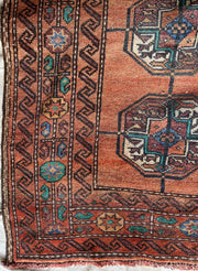 Talitha Antique Persian Turkoman Tribal Wool Area Rug 4.6 x 8